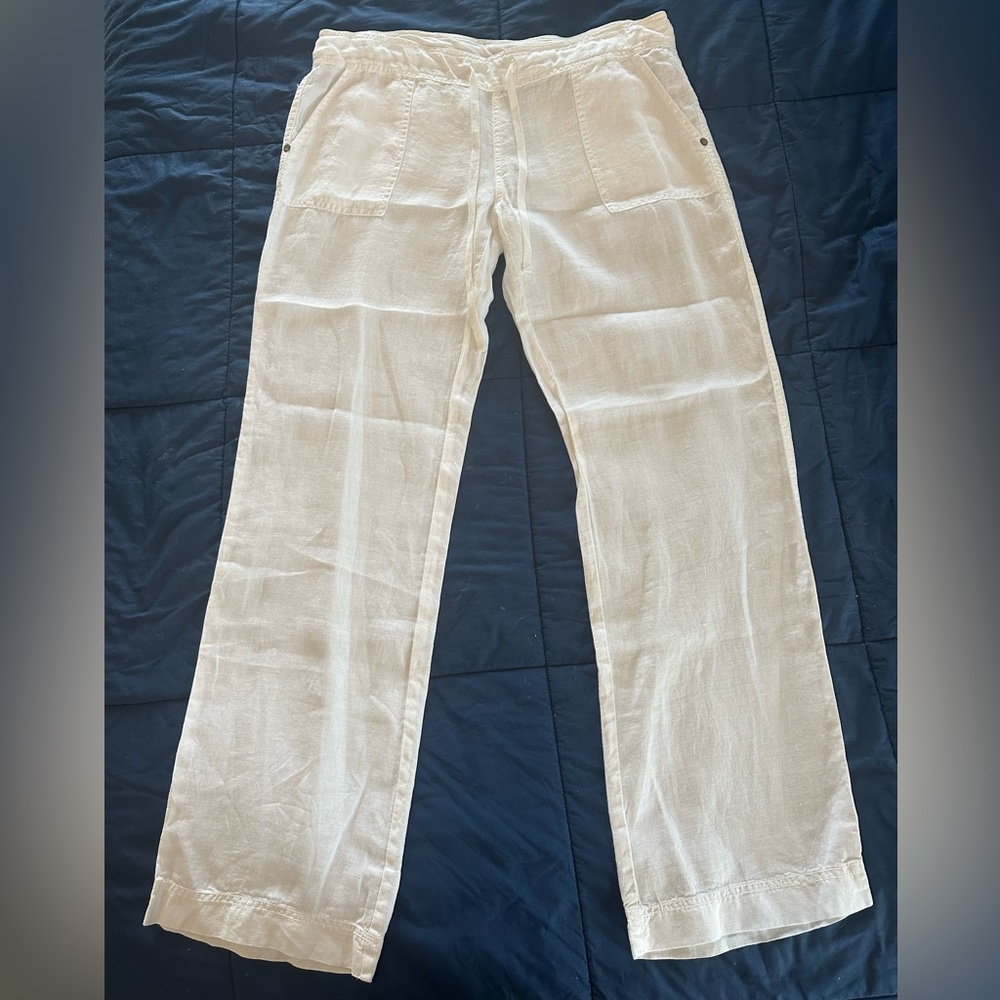 Michael Stars Cream Wide-Leg Pants